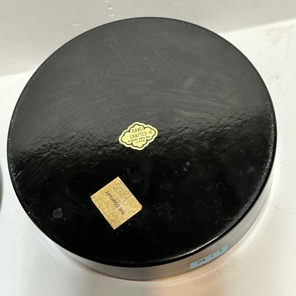 Hand Crafted Otagiri Vtg  Japan Coaster lacquer Set Of 4 & container Asian pics - Picture 7 of 12